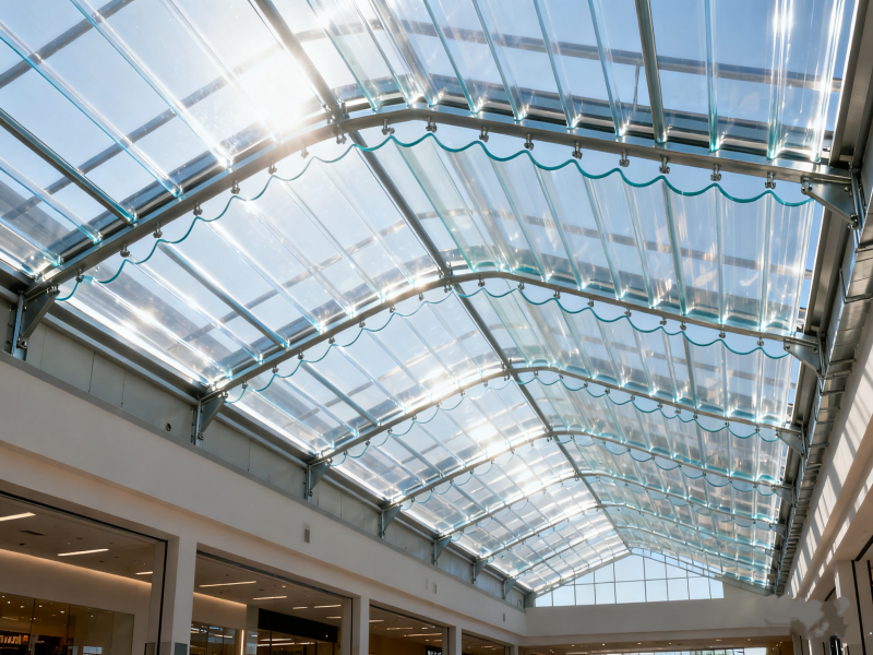 PMMA skylight applications in construction